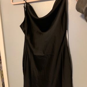 Scowl Neck Mini Dress